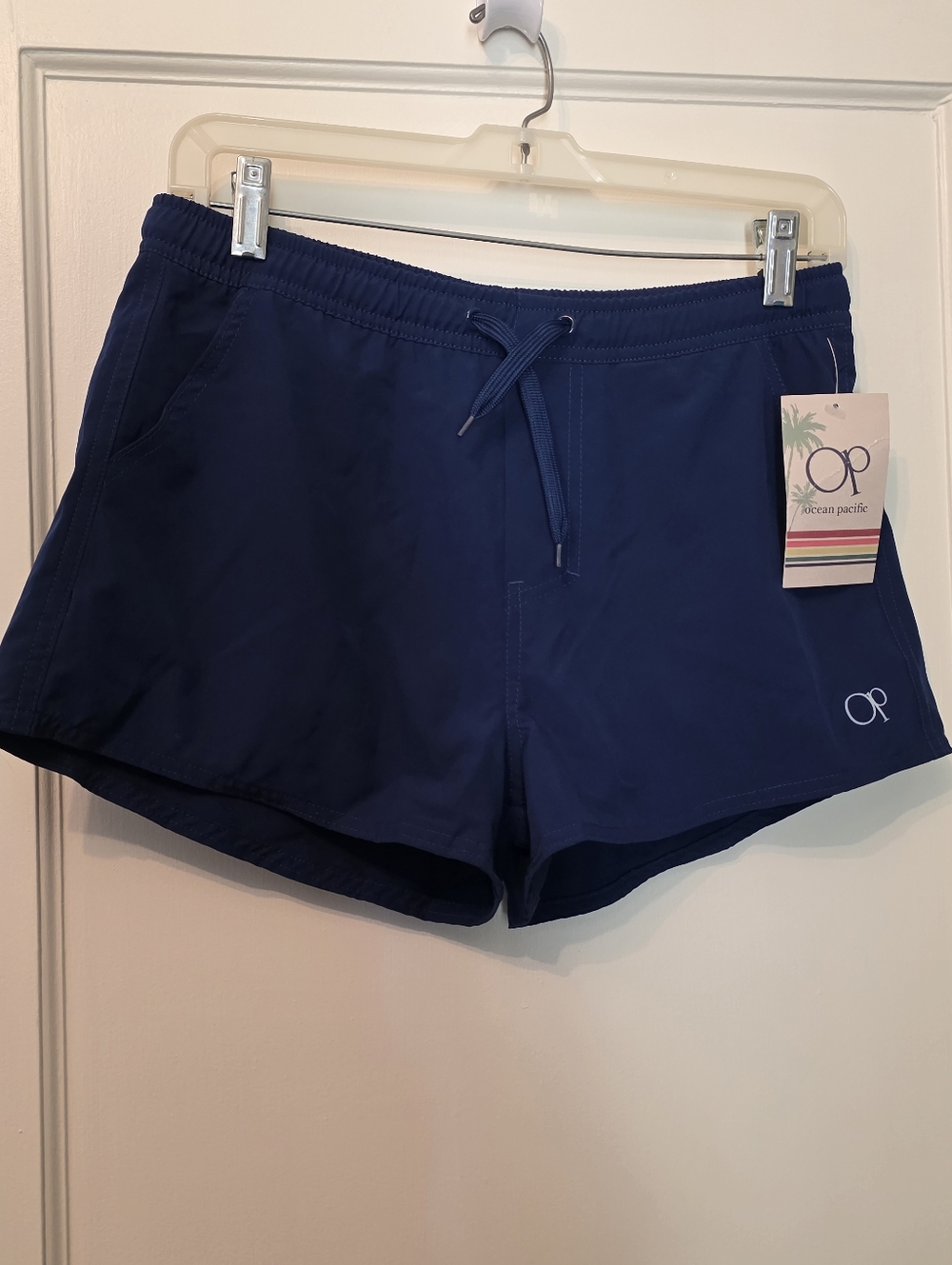 Ocean Pacific OP Navy Blue Swim Trunks Board Shorts Small NWT